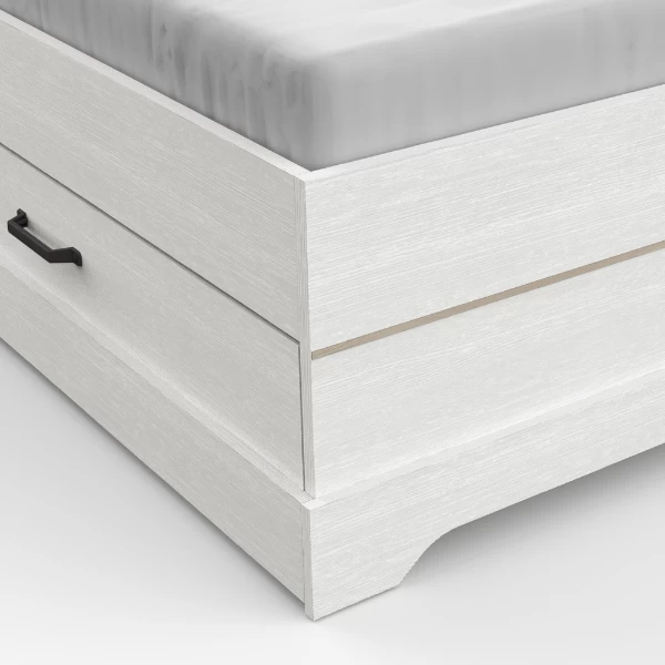 Bed Charme 160x200 Cm-Kronberg Eik/structuurwit 7 Bed Charme 160x200 Cm-Kronberg Eik/structuurwit - Afbeelding 5