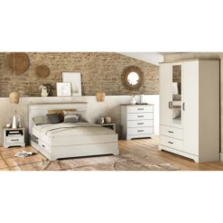 Bed Charme 160x200 Cm-Kronberg Eik/structuurwit 15 Bed Charme 160x200 Cm-Kronberg Eik/structuurwit -Collectie Slaapkamermeubels Ontwerp zonder titel 2023 04 11T163518.464 a946