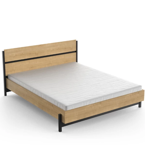 Bed Craig 160x200 Cm-Hamilton Eik/matzwart 8 Bed Craig 160x200 Cm-Hamilton Eik/matzwart - Afbeelding 6