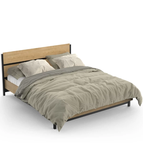 Bed Craig 160x200 Cm-Hamilton Eik/matzwart 11 Bed Craig 160x200 Cm-Hamilton Eik/matzwart - Afbeelding 9
