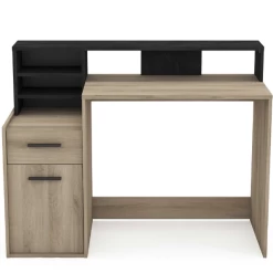 Bureau Delfien-Kronberg Eik/Sidewalk Zwart -Collectie Slaapkamermeubels Ontwerp zonder titel 2023 04 12T094053.731 dfac