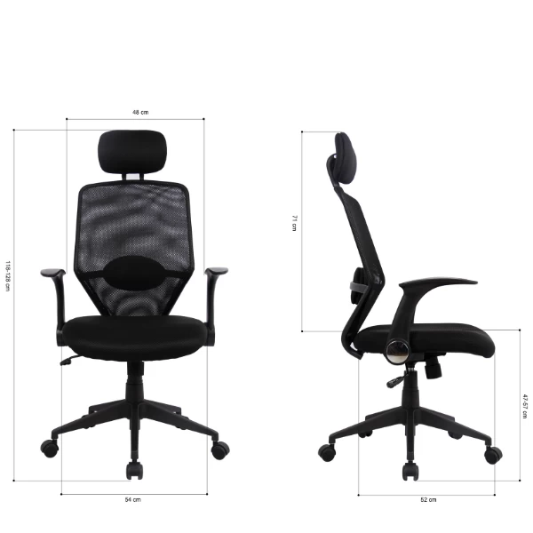 Bureaustoel Gigi-matzwart 5 Bureaustoel Gigi-matzwart - Afbeelding 3