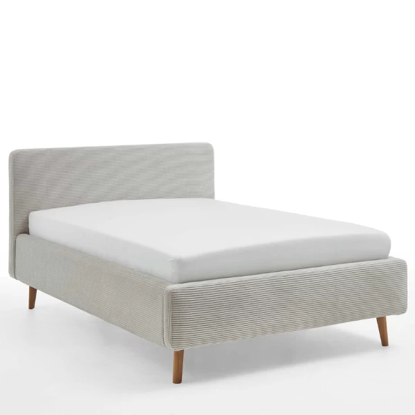 Bed Madras 140x200cm Met Opbergruimte Ribfluweel - Beige 11 Bed Madras 140x200cm Met Opbergruimte Ribfluweel - Beige - Afbeelding 9