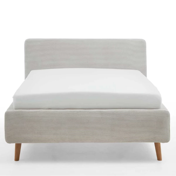 Bed Madras 140x200cm Met Opbergruimte Ribfluweel - Beige 13 Bed Madras 140x200cm Met Opbergruimte Ribfluweel - Beige - Afbeelding 11