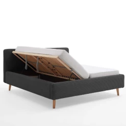 Bed Madras 160x200cm Met Opbergruimte Ribfluweel - Antraciet -Collectie Slaapkamermeubels Ontwerp zonder titel 2023 04 20T131356.433 a879