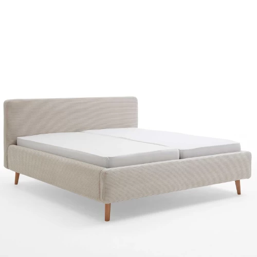 Tweepersoonsbed Madras 180x200cm Ribfluweel - Beige 11 Tweepersoonsbed Madras 180x200cm Ribfluweel - Beige - Afbeelding 9