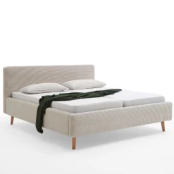 Bed Madras 160x200cm Met Opbergruimte Ribfluweel - Beige -Collectie Slaapkamermeubels Ontwerp zonder titel 2023 04 20T133357.564 bda6