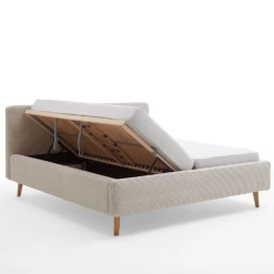 Bed Madras 160x200cm Met Opbergruimte Ribfluweel - Beige -Collectie Slaapkamermeubels Ontwerp zonder titel 2023 04 20T134305.083 37e9