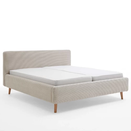 Bed Madras 180x200cm Met Opbergruimte Ribfluweel - Beige 12 Bed Madras 180x200cm Met Opbergruimte Ribfluweel - Beige - Afbeelding 10