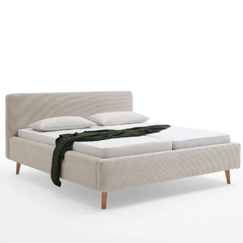 Bed Madras 180x200cm Met Opbergruimte Ribfluweel - Beige 8 Bed Madras 180x200cm Met Opbergruimte Ribfluweel - Beige - Afbeelding 6