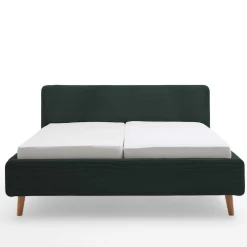 Bed Madras 160x200cm Met Opbergruimte Ribfluweel - Donkergroen -Collectie Slaapkamermeubels Ontwerp zonder titel 2023 04 20T135833.636 c14c