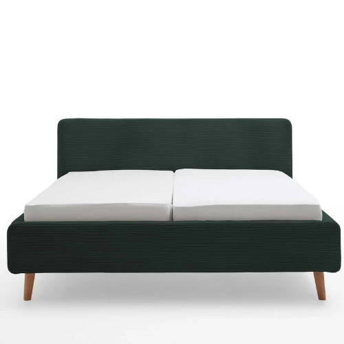 Tweepersoonsbed Madras 180x200cm Ribfluweel - Donkergroen 6 Tweepersoonsbed Madras 180x200cm Ribfluweel - Donkergroen - Afbeelding 4