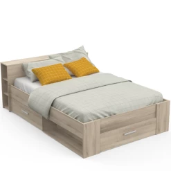Bed Polly 140 X 200 Cm-Kronberg Eik