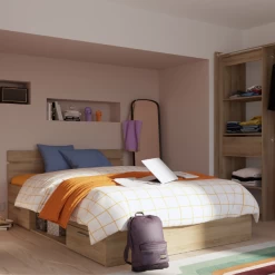 Bed Micheline 140 X 200 Cm-Kronberg Eik