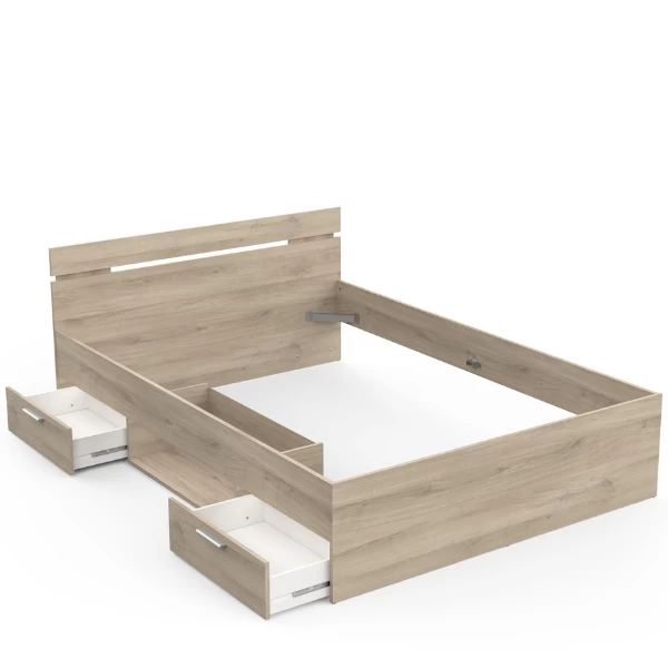 Bed Micheline 140 X 200 Cm-Kronberg Eik 7 Bed Micheline 140 X 200 Cm-Kronberg Eik - Afbeelding 5