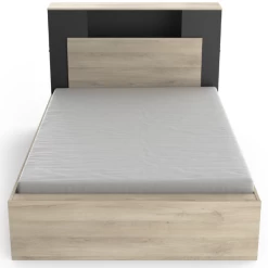 Bed Liva 140 X 190 Cm/200 Cm-Kronberg Eik/matzwart -Collectie Slaapkamermeubels Ontwerp zonder titel 2023 04 27T091312.702 1de0