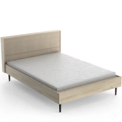 Bed Sayuri 140 X 190/200 Cm-Kronberg Eik/wicker -Collectie Slaapkamermeubels Ontwerp zonder titel 2023 05 10T092728.740 9bf6