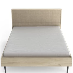 Bed Sayuri 140 X 190/200 Cm-Kronberg Eik/wicker -Collectie Slaapkamermeubels Ontwerp zonder titel 2023 05 10T092828.512 4b65