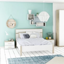 Bed Seliena 140 X 190 Cm-Geborstelde Eik/mat Wit 13 Bed Seliena 140 X 190 Cm-Geborstelde Eik/mat Wit -Collectie Slaapkamermeubels Ontwerp zonder titel 2023 05 10T162719.596 8de8