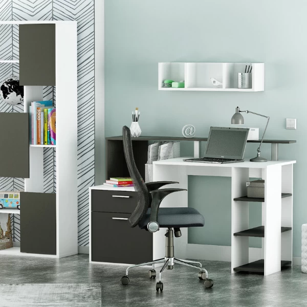 Bureaustoel Suri-matzwart Polyester Mesh 4 Bureaustoel Suri-matzwart Polyester Mesh - Afbeelding 2