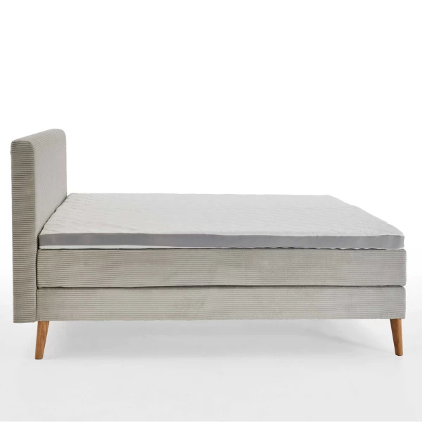 Boxspring Sirocco 160x200cm Ribfluweel - Beige 8 Boxspring Sirocco 160x200cm Ribfluweel - Beige - Afbeelding 6