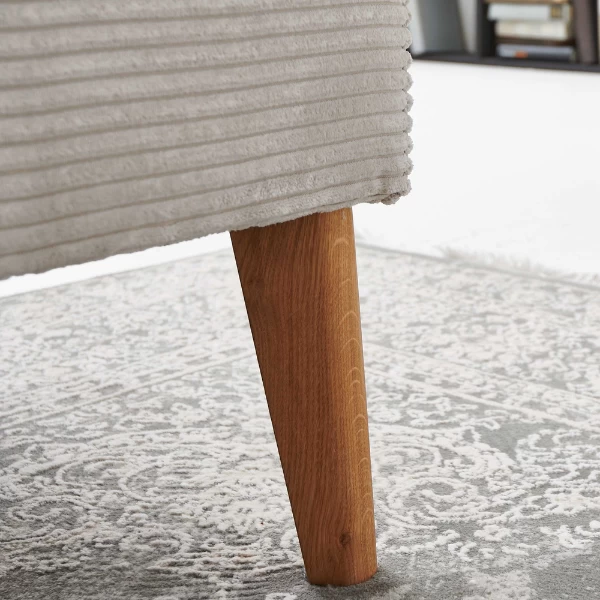 Boxspring Sirocco 160x200cm Ribfluweel - Beige 6 Boxspring Sirocco 160x200cm Ribfluweel - Beige - Afbeelding 4