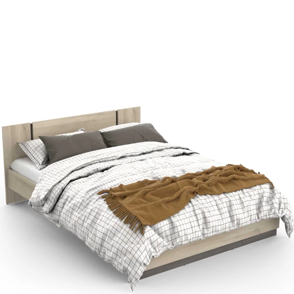 Bed Waylon 140 X 190 Cm-Kronberg Eik/Waterford Eik 4 Bed Waylon 140 X 190 Cm-Kronberg Eik/Waterford Eik - Afbeelding 2