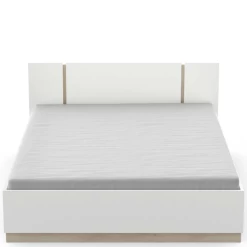 Bed Waylon 140 X 190 Cm-mat Wit/Kronberg Eik -Collectie Slaapkamermeubels Ontwerp zonder titel 2023 05 15T083508.315 77f4