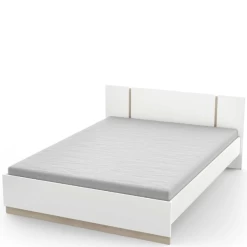 Bed Waylon 140 X 190 Cm-mat Wit/Kronberg Eik -Collectie Slaapkamermeubels Ontwerp zonder titel 2023 05 15T083552.095 15f5