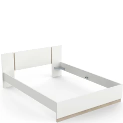 Bed Waylon 140 X 190 Cm-mat Wit/Kronberg Eik -Collectie Slaapkamermeubels Ontwerp zonder titel 2023 05 15T083634.567 1e6d