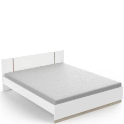 Bed Waylon 160 X 200 Cm-mat Wit/Kronberg Eik -Collectie Slaapkamermeubels Ontwerp zonder titel 2023 05 15T085023.023 ab48