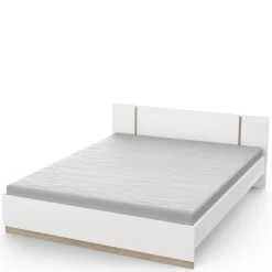 Bed Waylon 160 X 200 Cm-mat Wit/Kronberg Eik -Collectie Slaapkamermeubels Ontwerp zonder titel 2023 05 15T085146.474 90cb