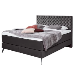 Tweepersoonsboxspring Janice 200x200cm - Antraciet -Collectie Slaapkamermeubels Ontwerp zonder titel 2023 05 15T150132.632 dff9