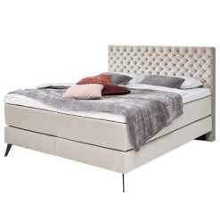 Tweepersoonsboxspring Janice 160x200cm - Beige -Collectie Slaapkamermeubels Ontwerp zonder titel 2023 05 15T151419.850 4cb8