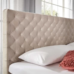 Tweepersoonsboxspring Janice 200x200cm - Beige -Collectie Slaapkamermeubels Ontwerp zonder titel 2023 05 15T151726.308 3b19