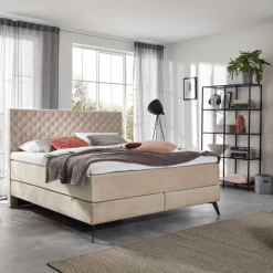 Tweepersoonsboxspring Janice 180x200cm - Beige -Collectie Slaapkamermeubels Ontwerp zonder titel 2023 05 15T151827.958 1 74bc