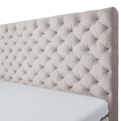 Tweepersoonsboxspring Janice 200x200cm - Beige -Collectie Slaapkamermeubels Ontwerp zonder titel 2023 05 15T153602.483 bc95