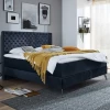 Tweepersoonsboxspring Janice 160x200cm - Donkerblauw