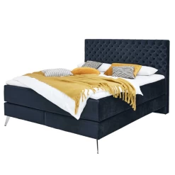 Tweepersoonsboxspring Janice 160x200cm - Donkerblauw -Collectie Slaapkamermeubels Ontwerp zonder titel 2023 05 15T154536.965 4a08