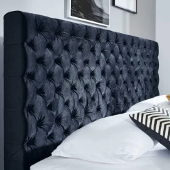 Tweepersoonsboxspring Janice 160x200cm - Donkerblauw -Collectie Slaapkamermeubels Ontwerp zonder titel 2023 05 15T154854.816 2464