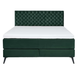 Tweepersoonsboxspring Janice 160x200cm - Donkergroen -Collectie Slaapkamermeubels Ontwerp zonder titel 2023 05 15T160851.904 4353