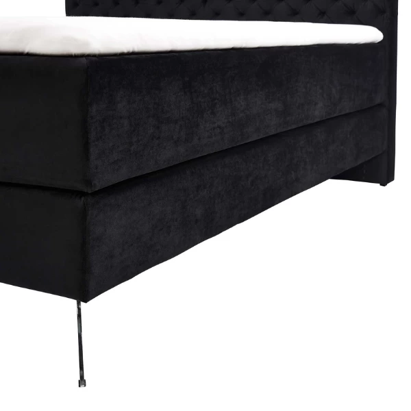 Tweepersoonsboxspring Janice 180x200cm - Zwart 8 Tweepersoonsboxspring Janice 180x200cm - Zwart - Afbeelding 6