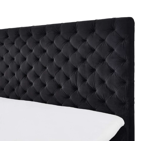 Tweepersoonsboxspring Janice 180x200cm - Zwart 6 Tweepersoonsboxspring Janice 180x200cm - Zwart - Afbeelding 4