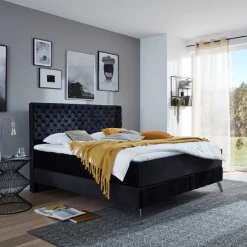 Tweepersoonsboxspring Janice 200x200cm - Zwart -Collectie Slaapkamermeubels Ontwerp zonder titel 2023 05 15T163603.472 c3c9