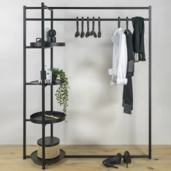 Kedingrek Romero 4 Legplaneken En 1 Kledingroede-zwart