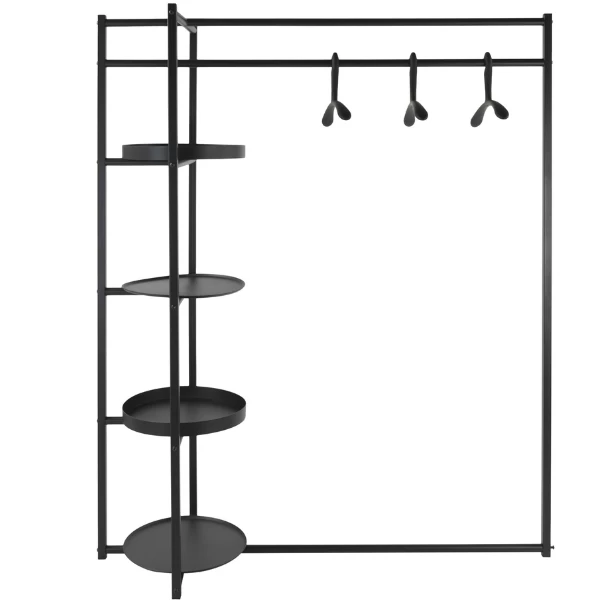 Kedingrek Romero 4 Legplaneken En 1 Kledingroede-zwart 5 Kedingrek Romero 4 Legplaneken En 1 Kledingroede-zwart - Afbeelding 3