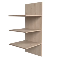 Kledingrek Met Drie Legplanken Voor Dressing Playa - Eik