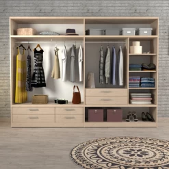 Kledingrek Met Drie Legplanken Voor Dressing Playa - Eik -Collectie Slaapkamermeubels Ontwerp zonder titel 2023 06 08T164047.558 9ac7