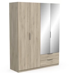 Kledingkast Spectre 157cm Met Spiegel - Eik 13 Kledingkast Spectre 157cm Met Spiegel - Eik -Collectie Slaapkamermeubels Ontwerp zonder titel 2023 06 09T103419.834 7950