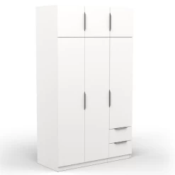 Kledingkast Spectre 120cm 6 Deuren & 2 Lades - Mat Wit 13 Kledingkast Spectre 120cm 6 Deuren & 2 Lades - Mat Wit -Collectie Slaapkamermeubels Ontwerp zonder titel 2023 06 09T113310.699 6480